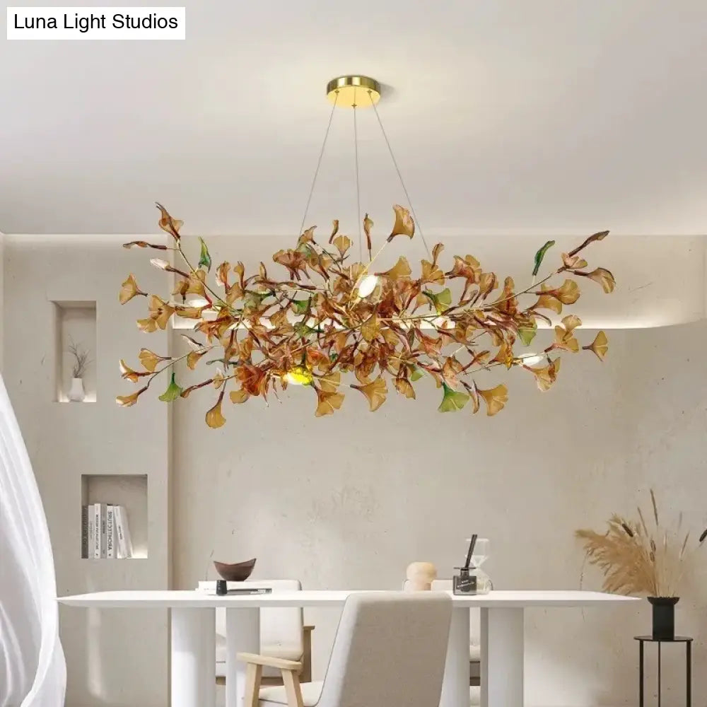 Ginkgo Glass Pendant Chandelier – Modern Luxury Lighting