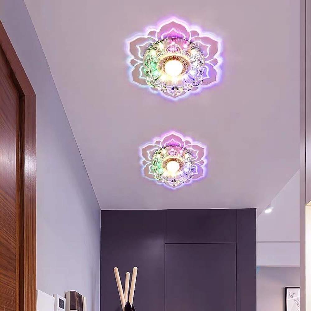 Floral Ornate LED Flush Mount Ceiling Light