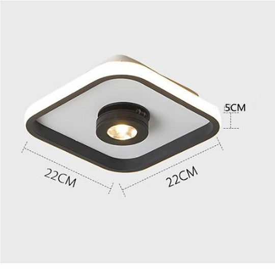 Rounded Square Adjustable LED Spotlight Ceiling Light