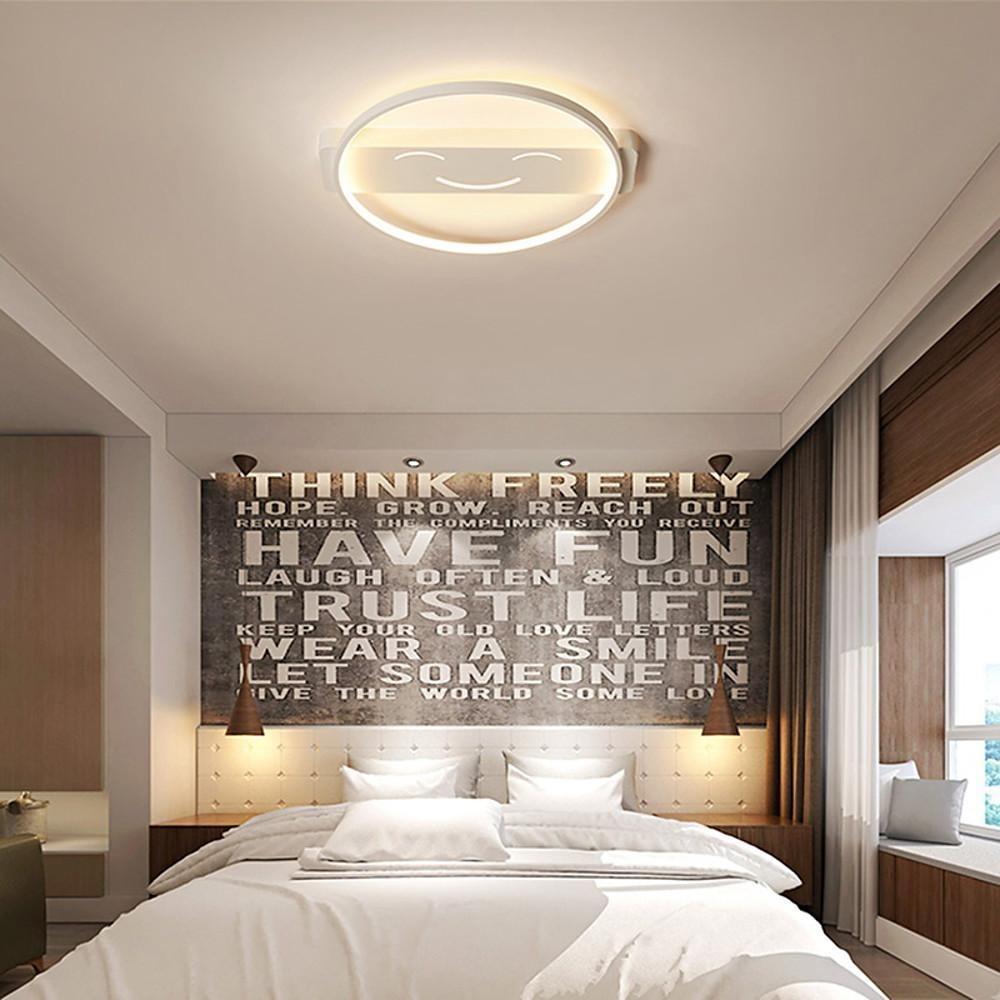 Circle Shaped Face Metal LED Flush Mount Ceiling Light