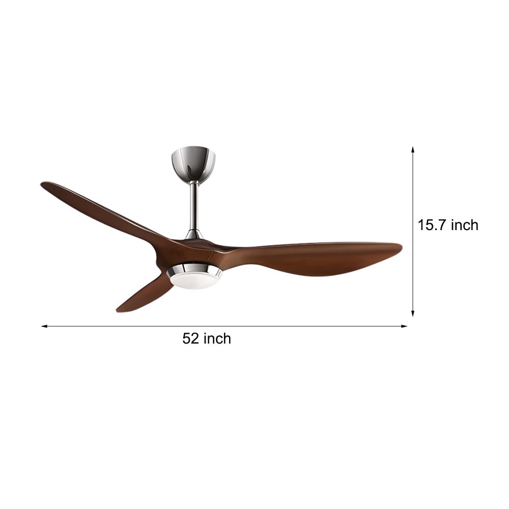 Envy 52" LED Ceiling Fan with Remote – 3-Blade Modern Comfort