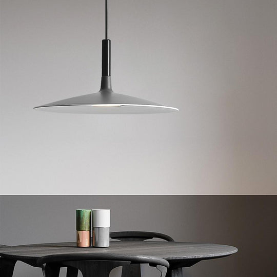 Flat Circular Industrial Pendant Light