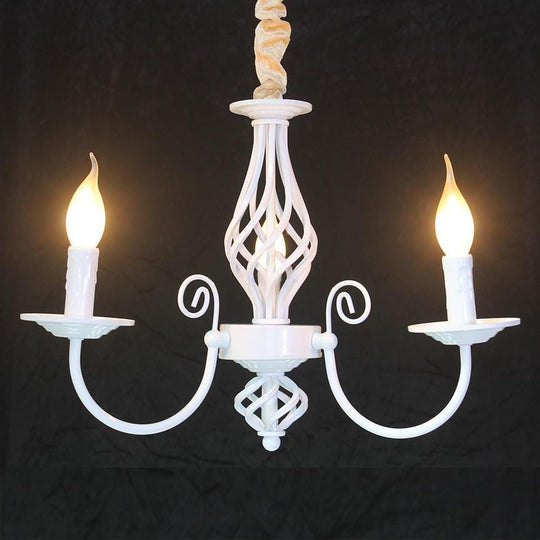 Triple Candles Shape Farmhouse Candelabra Pendant Light LED Oil Rubbed Bronze