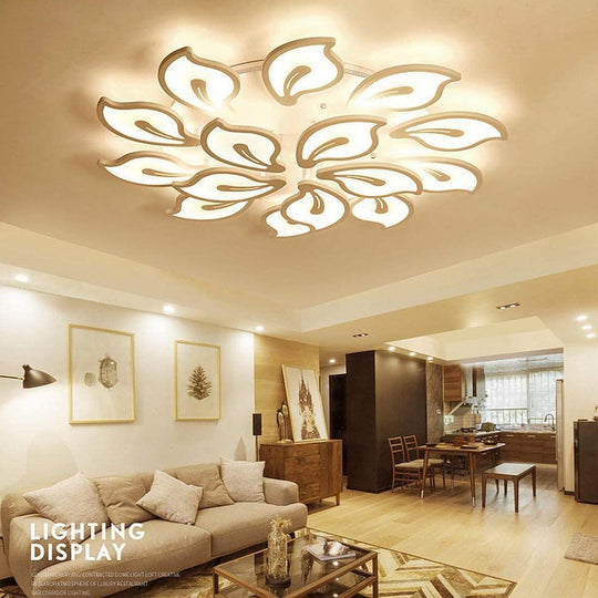 Geometric Flower Dimmable LED Flush Mount Ceiling Light