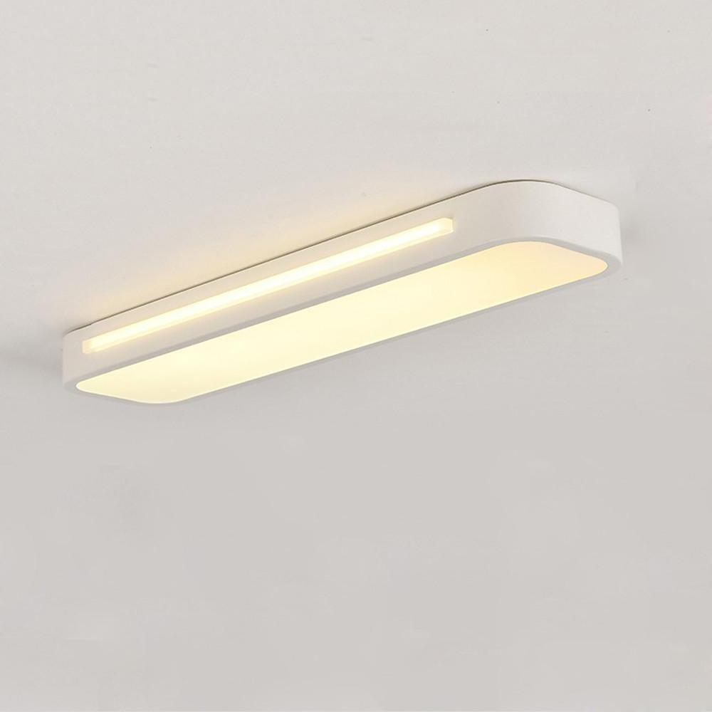 Long Oval – 19" 1-Light LED Flush Mount Minimalist Rectangular Ceiling Light