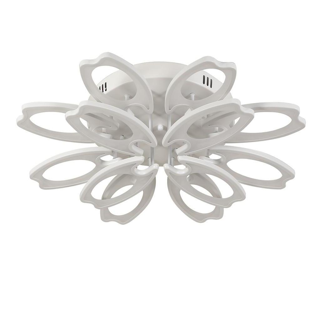 Flower Novelty Dimmable LED Modern Semi-Flush Mount Ceiling Light