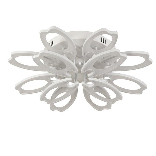 Flower Novelty Dimmable LED Modern Semi-Flush Mount Ceiling Light