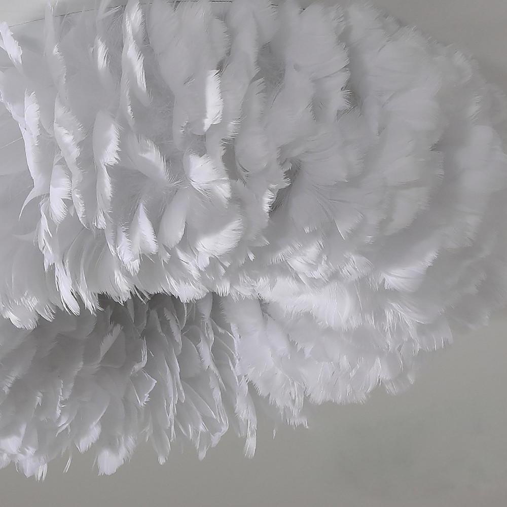 Feather Fairy Tale Theme Artistic Pendant Light for Bedroom