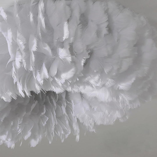 Feather Fairy Tale Theme Artistic Pendant Light for Bedroom
