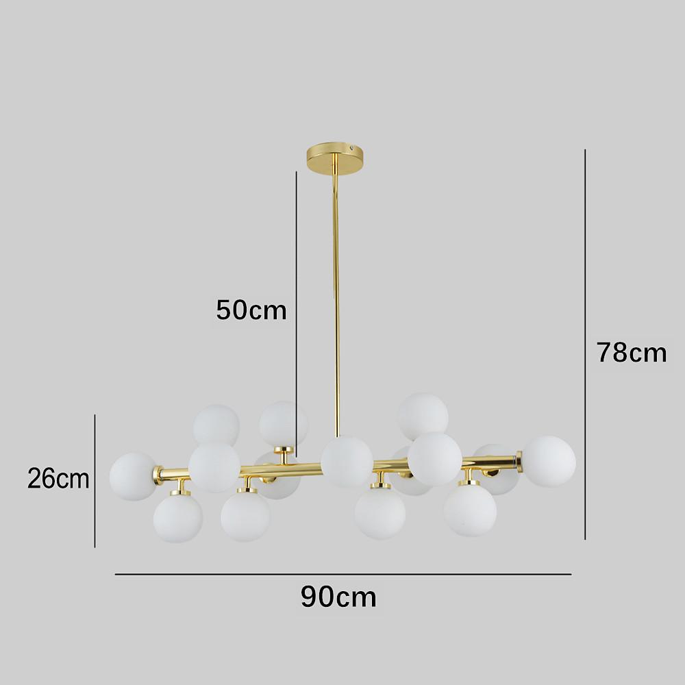 35'' LED 16-Bulb Molecular Pendant Lighting Fixture