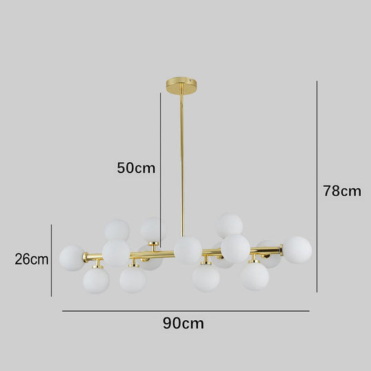 35'' LED 16-Bulb Molecular Pendant Lighting Fixture