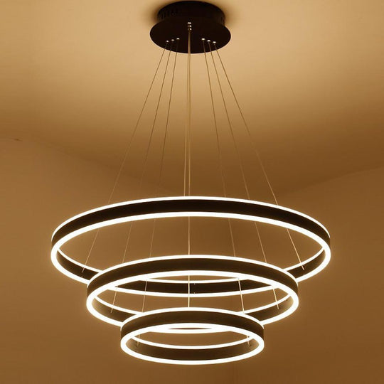 3 Circles Interweaved LED Modern Pendant Chandelier