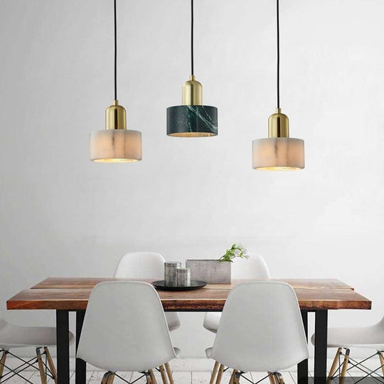 Circular Electroplated Metal LED Vintage Kitchen Pendant Light