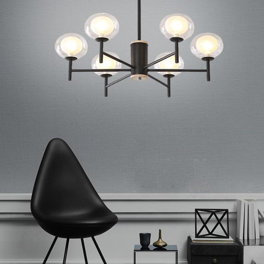 Nordic Sputnik Bubble LED Chandelier with 18 Bulbs