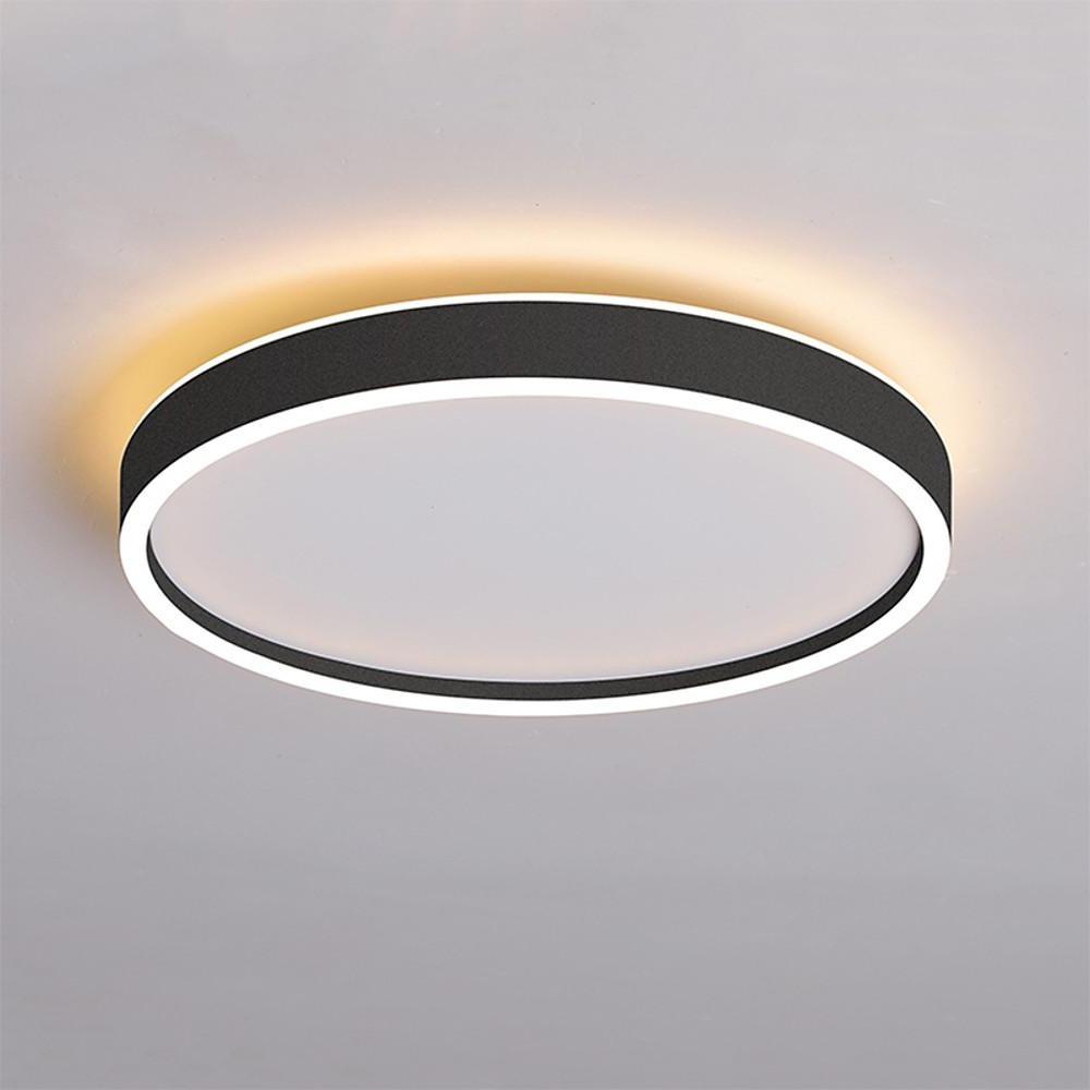 Circular Minimalist Metal Flush Mount LED Living Room Ceiling Light