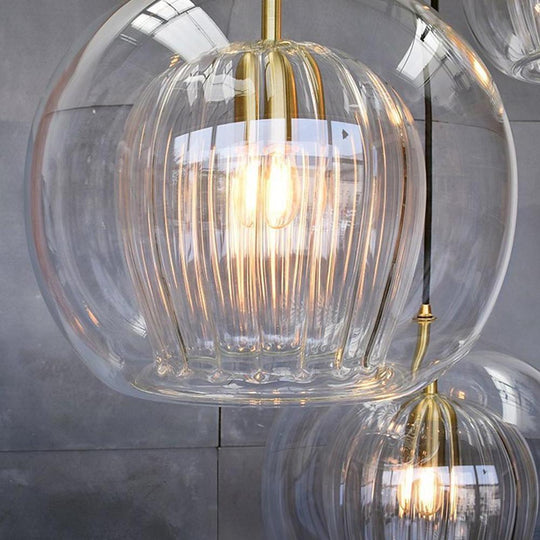 Unique Glass Globe LED Modern Pendant Light