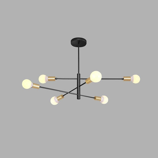 Luxurious 6-Light Sputnik LED Chandelier