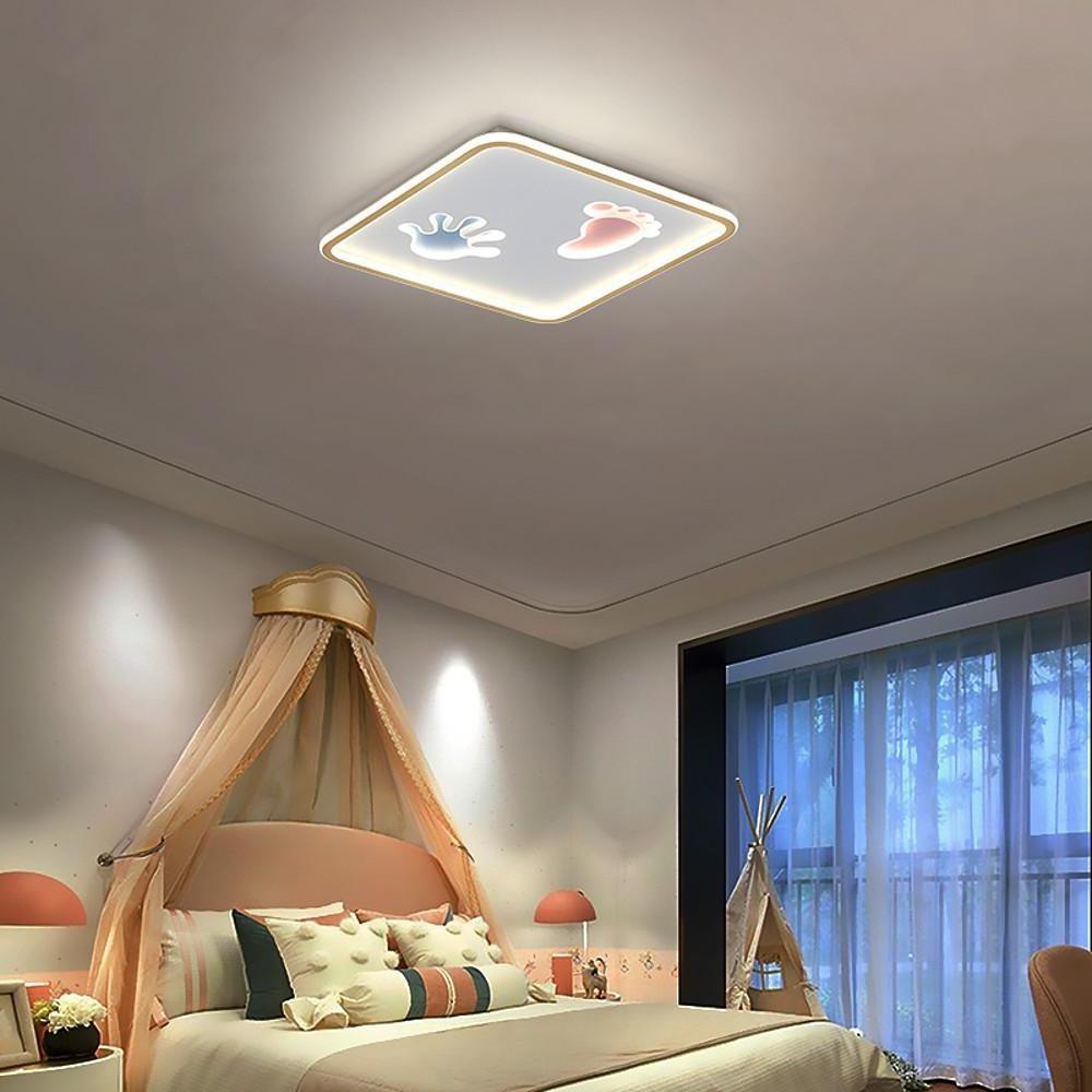Hand and Foot Print LED Modern Flush Mount Ceiling Light