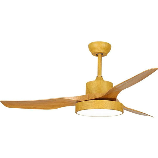 3-Blade Rustic Ceiling Fan with LED Light