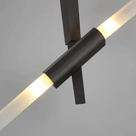 Industrial Sputnik 10-Light LED Chandelier – Black & Gold
