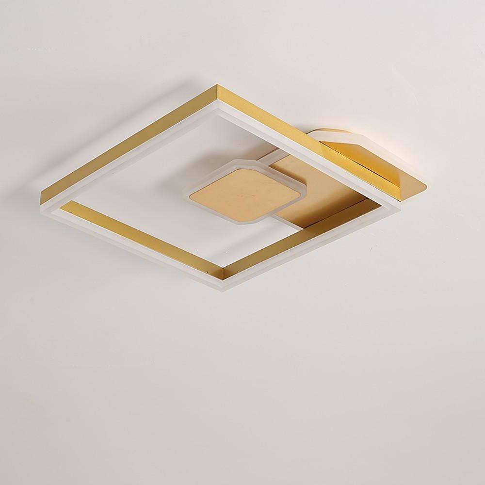 Abstract Square Dimmable LED Modern Flush Mount Ceiling Light