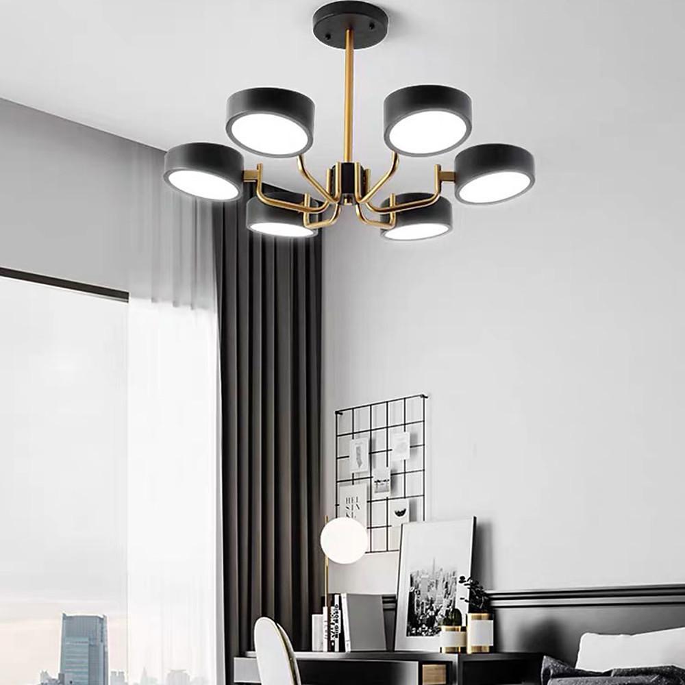 6-Light Modernist LED Flush Mount Ceiling Light for Bedroom