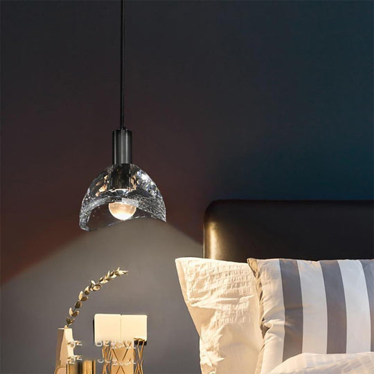 LED Nordic Crystal Pendant Light for Dining and Living Spaces