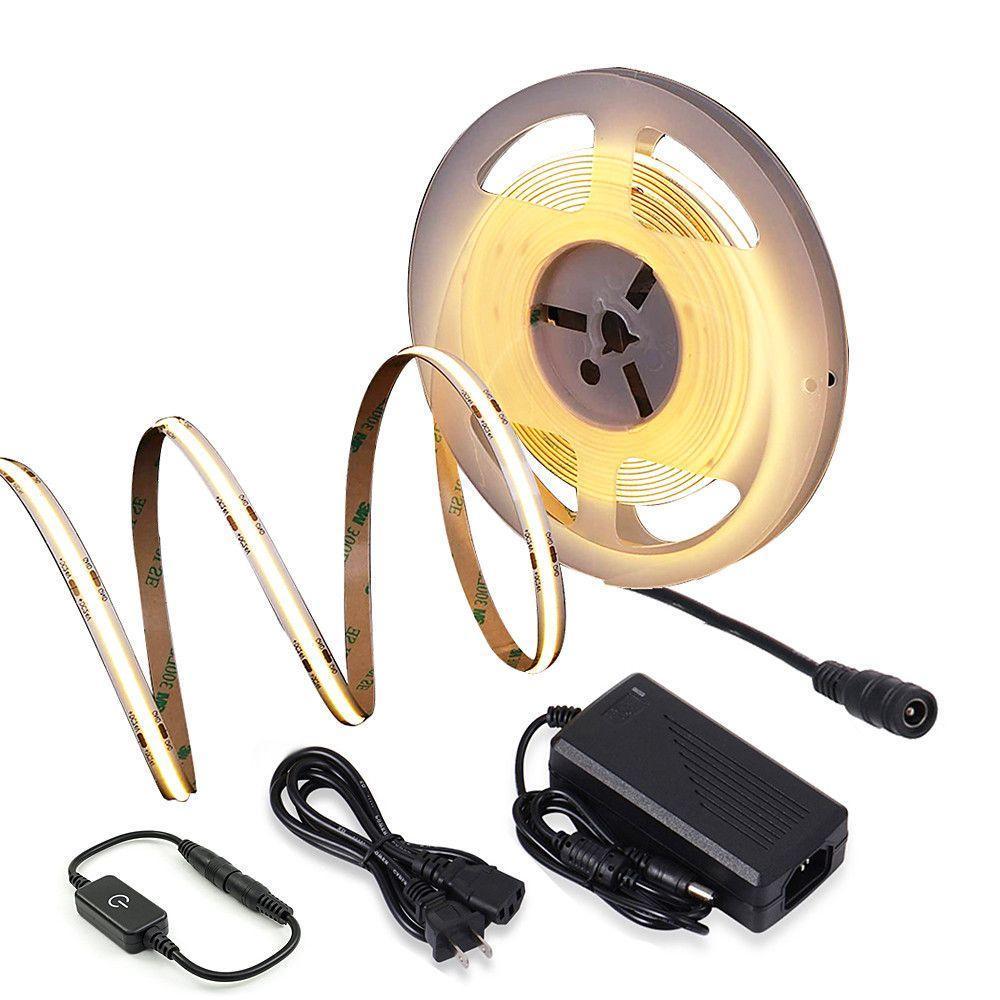 Flexible COB LED Strip Lights Waterproof Spotless Design