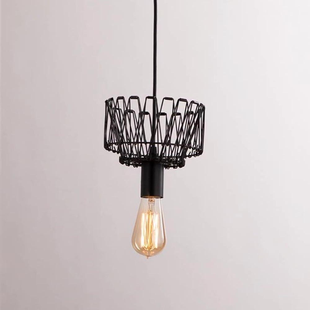 Wire Lantern Country Metal Pendant Light