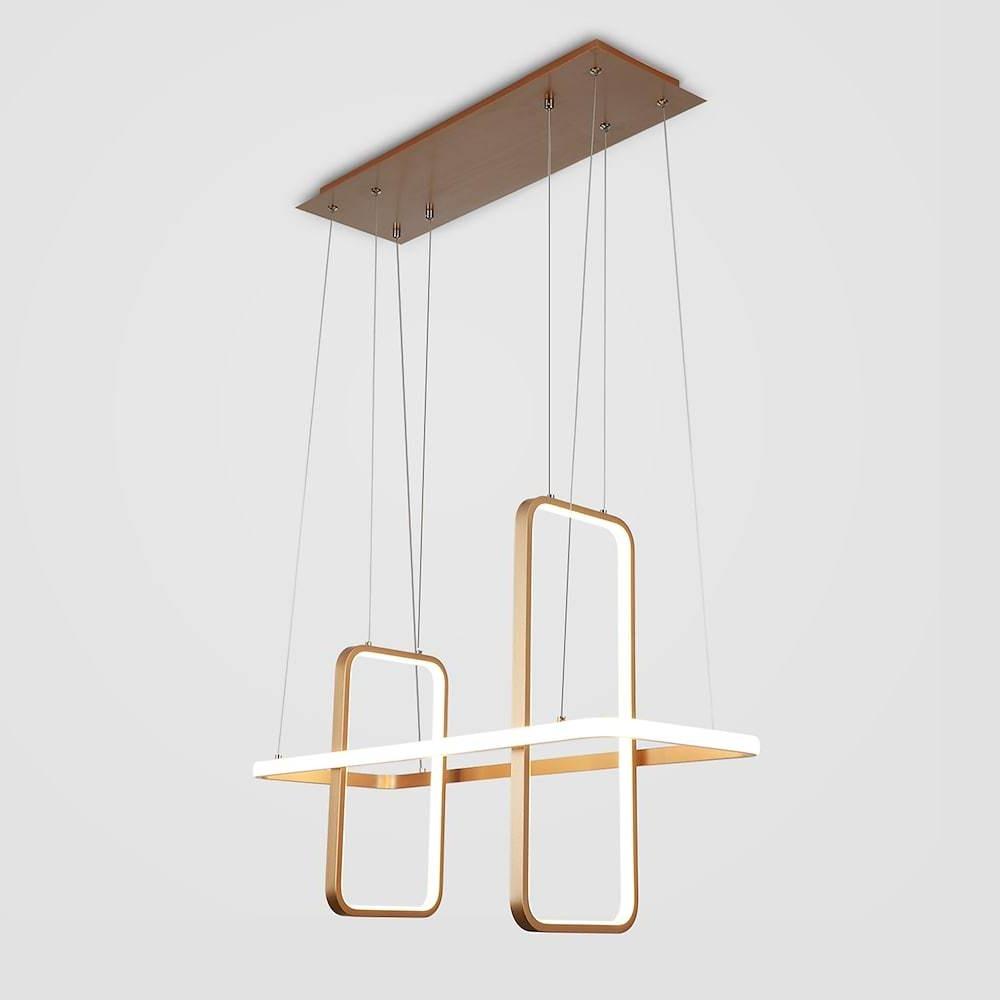 Rectangular LED Modern Chandelier Pendant Light Hanging Ceiling Light