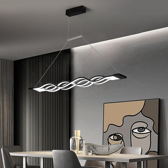 Multiwave LED Nordic Dining Chandelier
