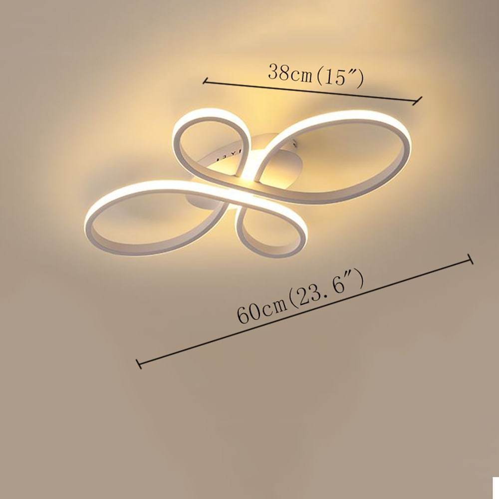 Intertwined Flower Shaped LED Modern Ceiling Light – Flush Mount
