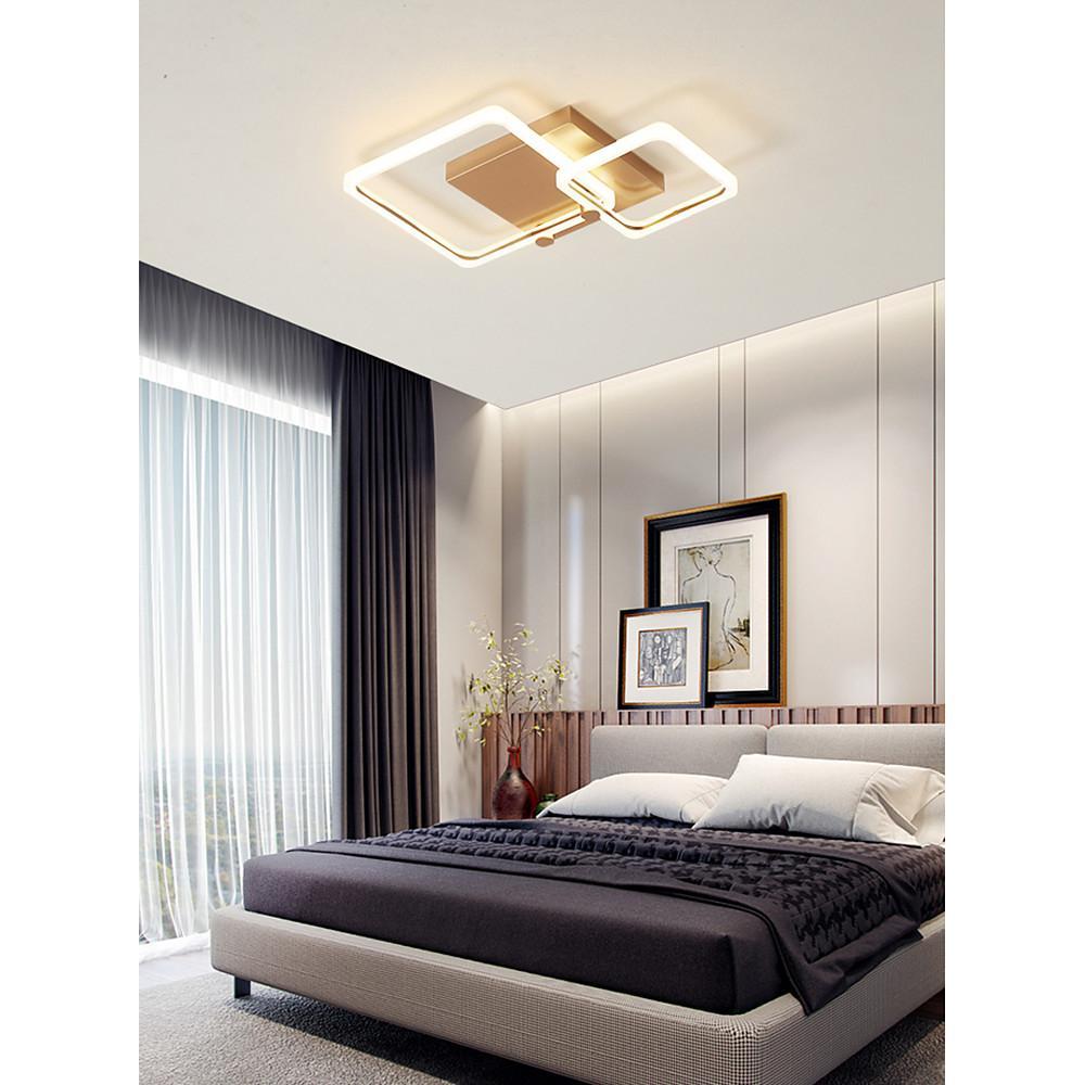 Squares Artistic Dimmable LED Modern Ceiling Light Flush Mount Lamp