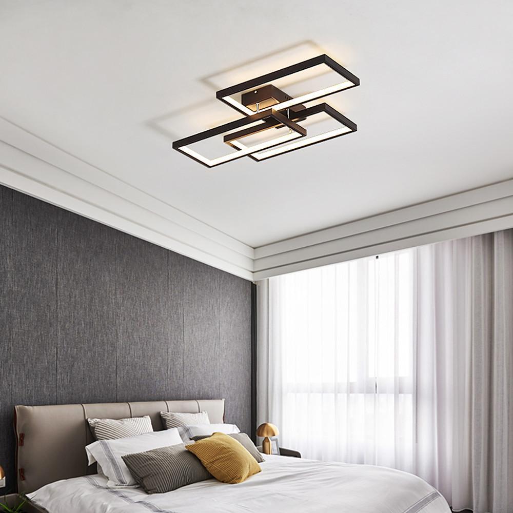 Geometric Rectangle LED Modern Flush Mount Ceiling Light