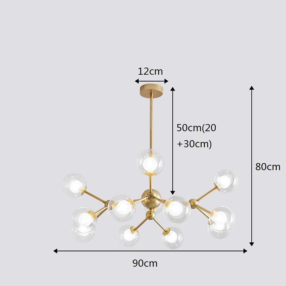 Radiant Beauty 12-Light Sputnik LED Chandelier