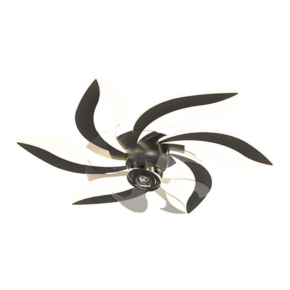 Flowers Leaves Shake Head Ceiling Fan with Light