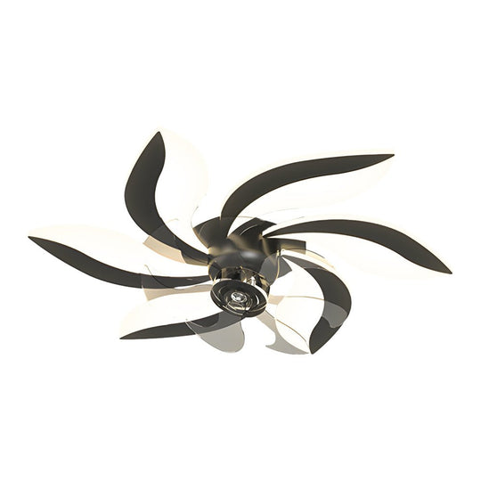 Flowers Leaves Shake Head Ceiling Fan with Light