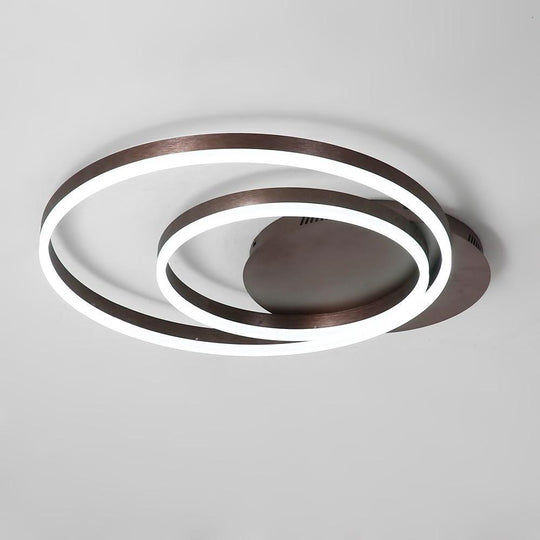 Multi Circles Dimmable LED Modern Flush Mount Ceiling Light