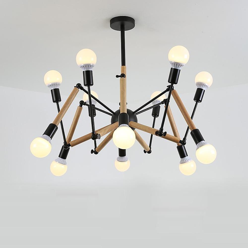 12 Lights Sputnik Design LED Nordic Chandelier Hanging Lamp