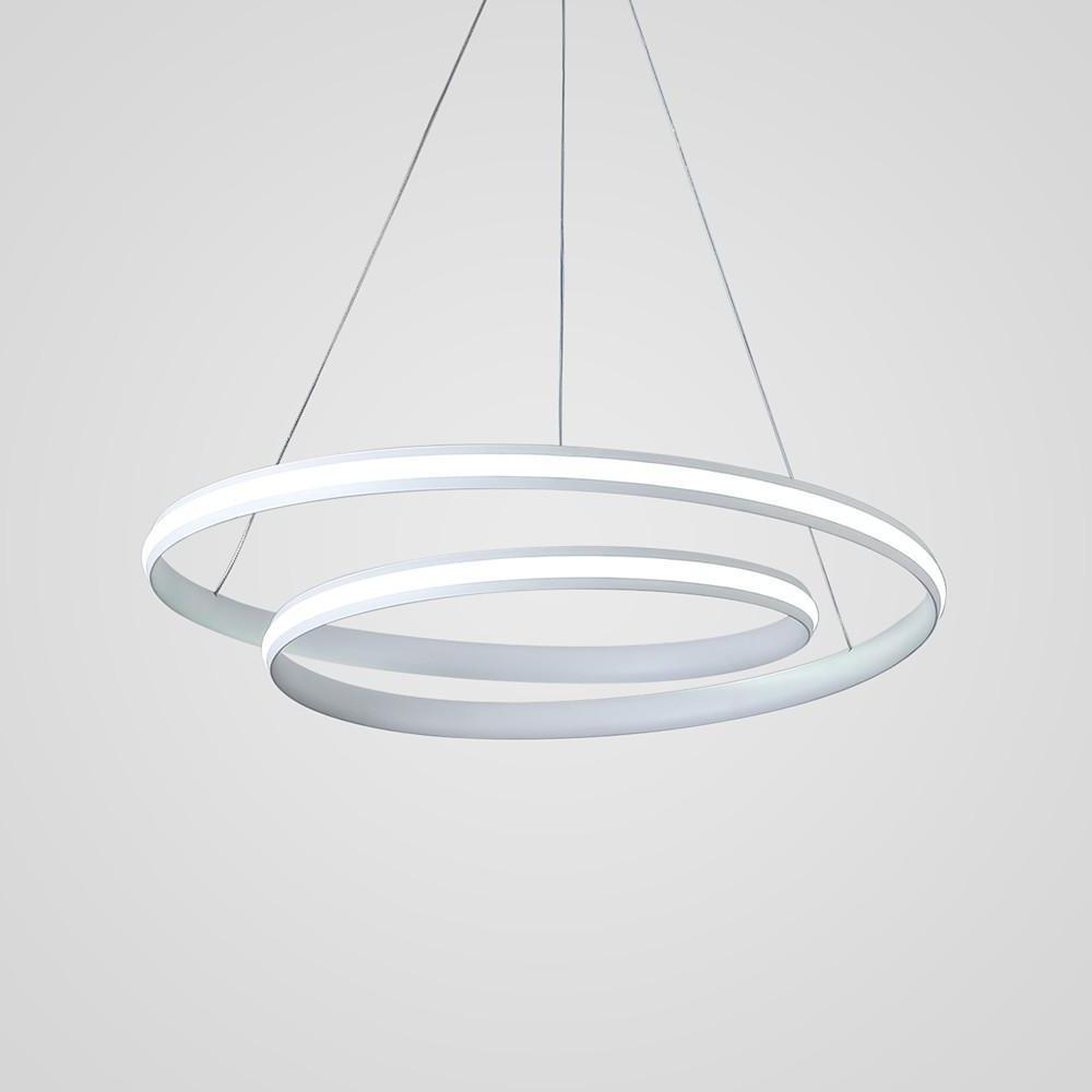 18'' Spiral-Shaped Dimmable LED Modern Pendant Light