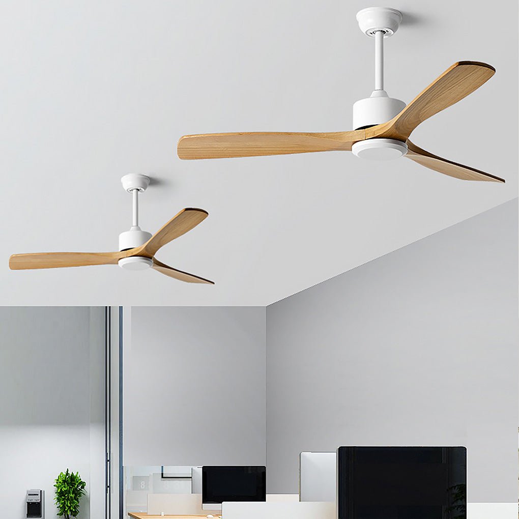 60" Frequency Conversion Wooden Ceiling Fan with Remote