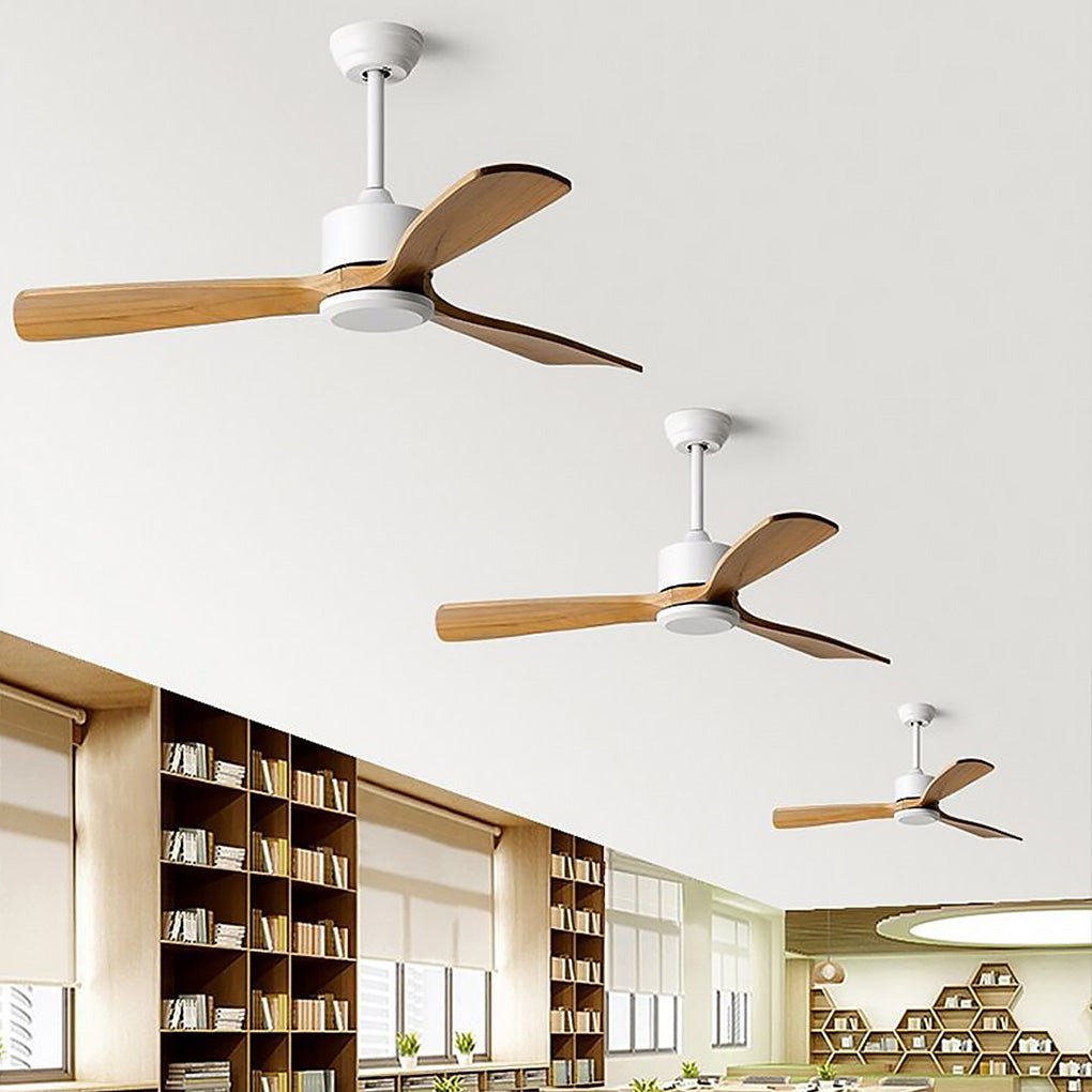 60" Frequency Conversion Wooden Ceiling Fan with Remote
