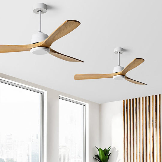 60" Frequency Conversion Wooden Ceiling Fan with Remote