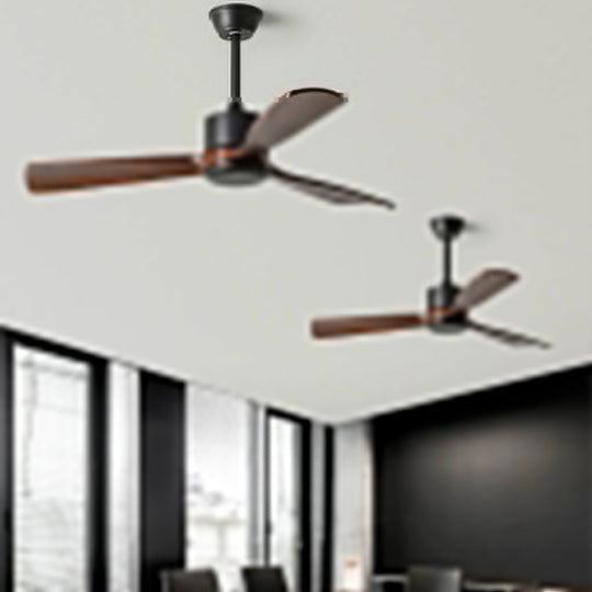 60" Frequency Conversion Wooden Ceiling Fan with Remote