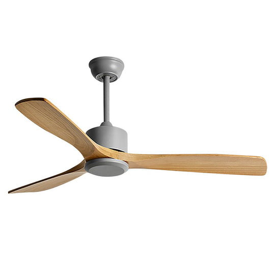 60" Frequency Conversion Wooden Ceiling Fan with Remote