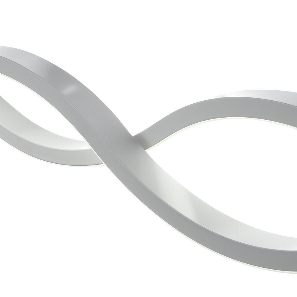 Double Wavy LED Modern Chandelier Dining Room Light Fixture