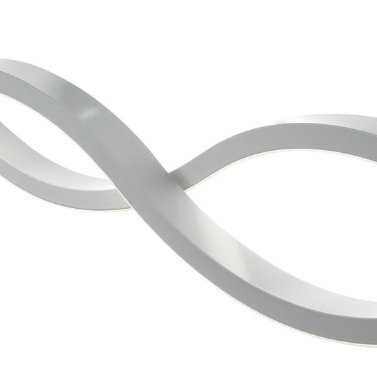 Double Wavy LED Modern Chandelier Dining Room Light Fixture