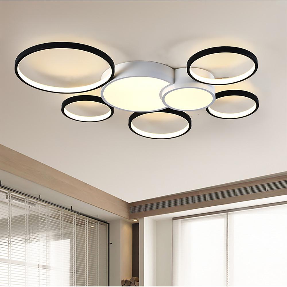 Multiple Circles LED Nordic Ceiling Light Flush Mount Fixture