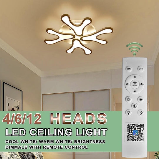 Creative Flower Dimmable LED Nordic Flush Mount Ceiling Light
