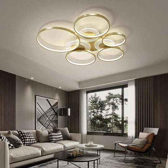 Circles LED Nordic Flush Mount Ceiling Light